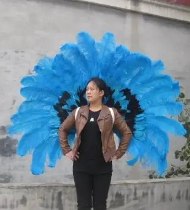 Оригинальные высококачественные модные крылья из страусиной шерсти с