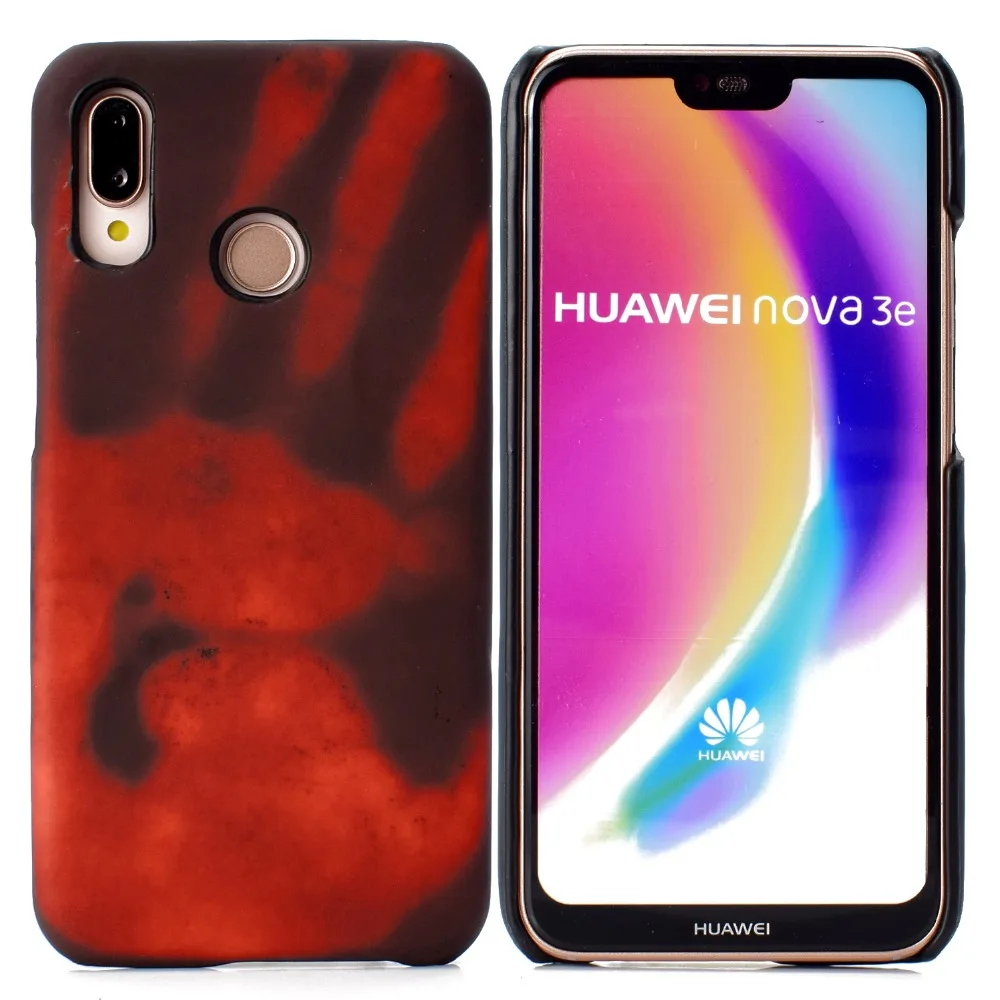Сенсорный чехол для huawei P20 Lite Pro mate 20 Lite термочувствительный ТПУ чехол для huawei P20 Lite mate 10 аксессуар черный