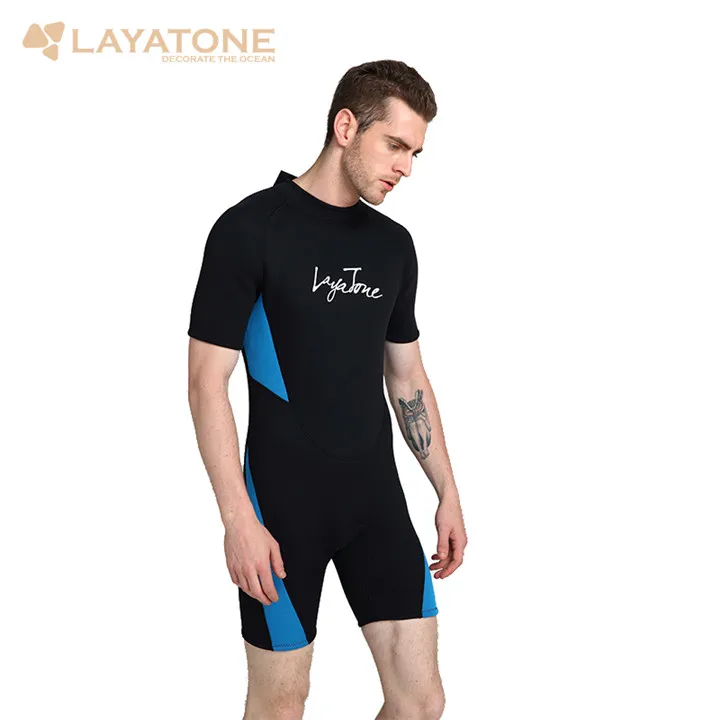 Layatone гидрокостюм Для мужчин 3 мм неопрена коротышка водолазный костюм Fullbody купальник один штук Для женщин серфинг Костюмы Подводное плавание гидрокостюм