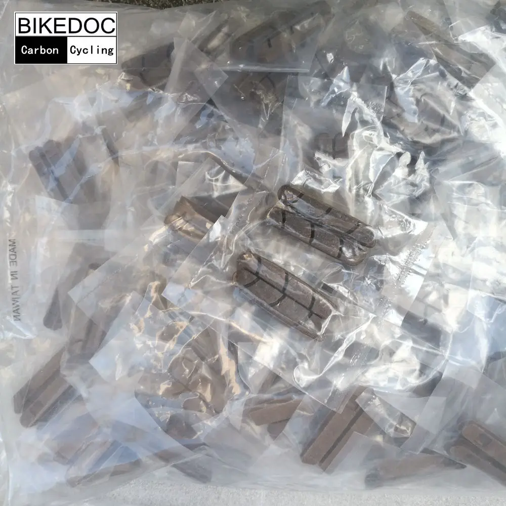 BIKEDOC велосипедные тормозные колодки дорожная велосипедная пробковая тормозная колодка для 1 пары(передние+ задние) V тормоза шоссейные карбоновые колеса