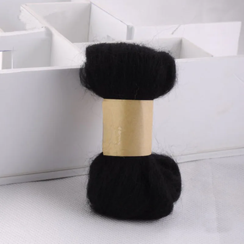 Прядильная нить для вязания 5 шт./лот 66s высокое качество 100% шерсть новая черная