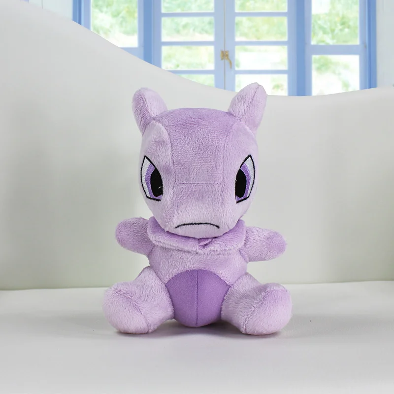 Mewtwo 15CM 5,5 ''Jigglypuff Charmander Gengar Bulbasaur Dragonite Snorlax Mewtwo Psyduck Lapras Charizard Torchic Groudon плюшевые игрушки куклы - Цвет: Mewtwo 15CM