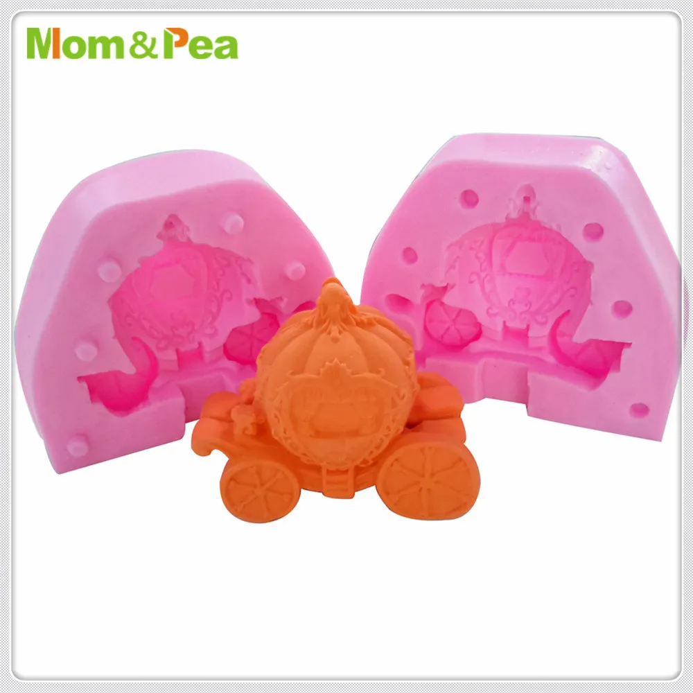 Силиконовая форма Mom & Pea MPA1840 в форме тыквы украшение для торта 3D помадки пищевого