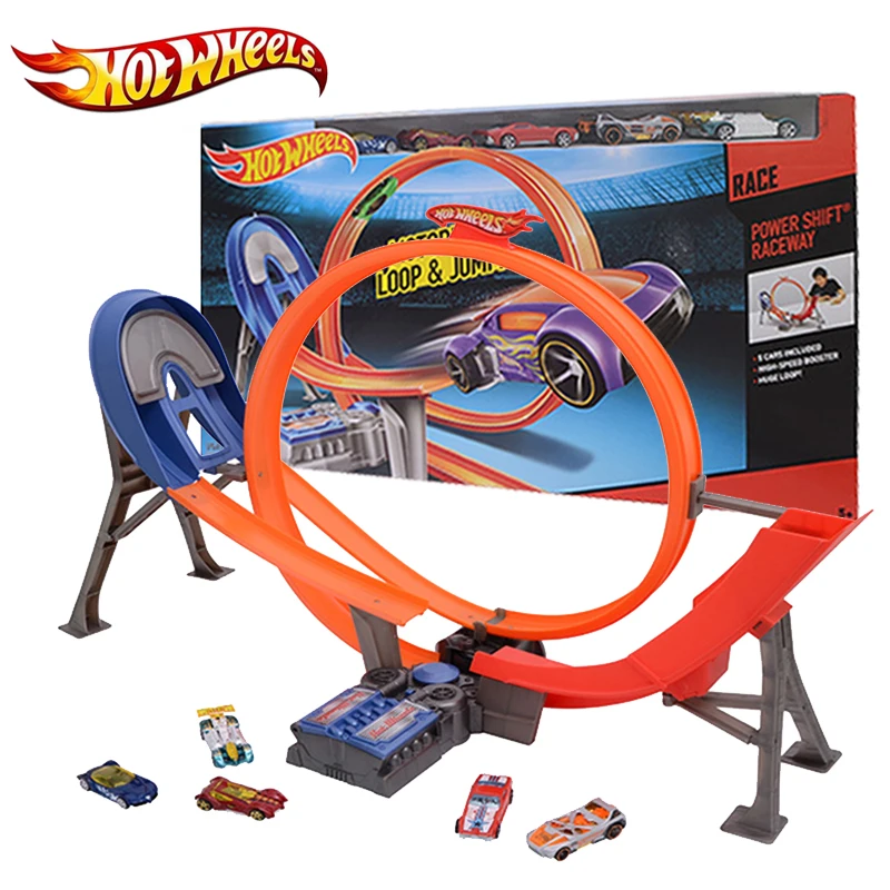 Железнодорожный трек Hot Wheels пластиковый матовый автомобиль детская игрушка