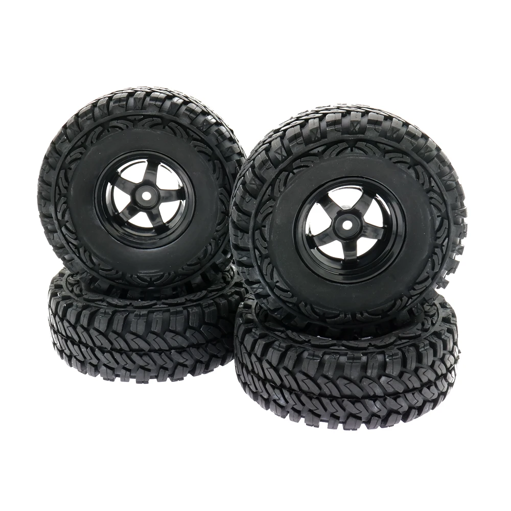 

RCAWD 4PCS/Set Wheel Rim Tyre/tire Set 5Spoke Crawler 1:10 Diameter115mm Toys Model Car RC Toy Parts C210112