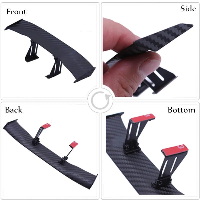 Автомобильная маленькая модель задний спойлер мини-спойлер наклейка на крыло