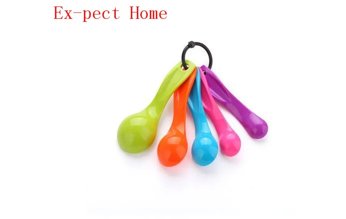 Мерные ложки 200 компл./лот 5 шт./компл. красочные пластиковые (1/2 5/5/7 5/15 мл) мерная