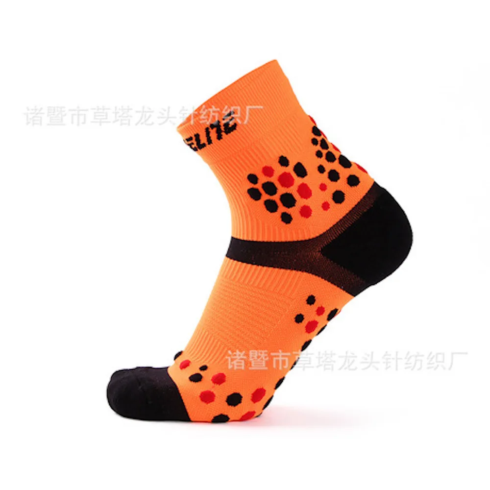 Orange SzBlaze, брендовые новые мужские спортивные носки, европейские размеры 39-42, противоскользящие носки для тенниса, дышащие носки для баскетбола, спорта, бега, велоспорта - Цвет: Orange
