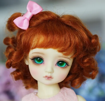picture colors Новое прибытие 1/6 6-" Bjd парик Sd прекрасный модный короткий стиль мохер парик для волос Bjd - Цвет: picture colors