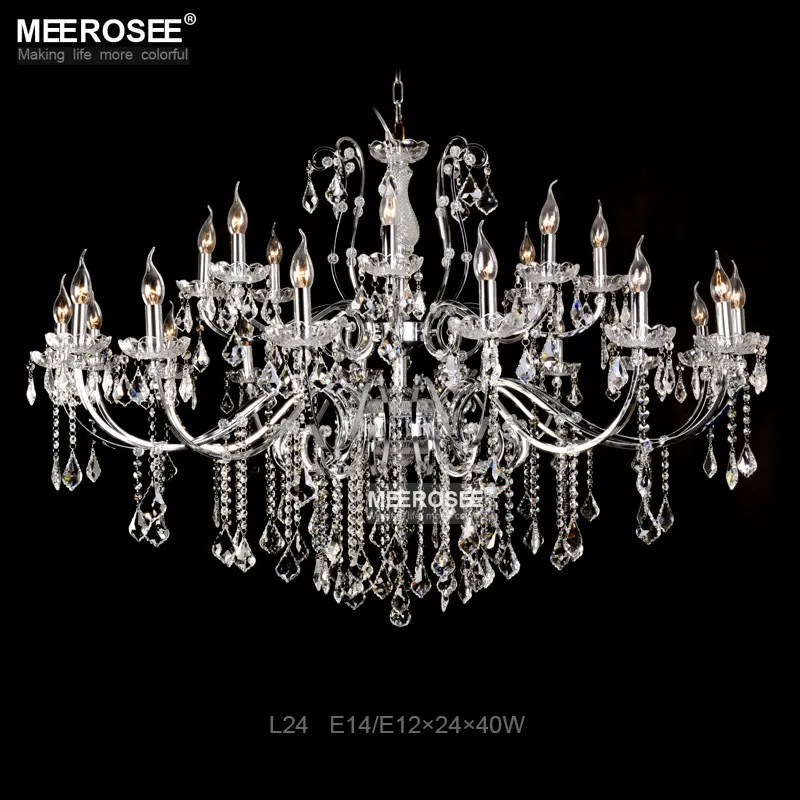 Винтаж черный 24 Arms хрустальная люстра светильник большой американский принцессы