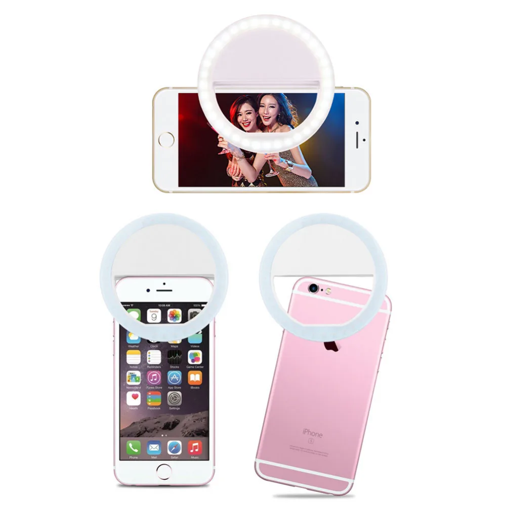 Selfie Led Phone Light Night Darkness Enhancing Photography Ring for Smartphone iPhone X 8 plus 6 Samsung S8 |