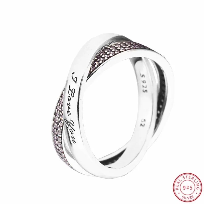 Популярные 925 пробы Серебряные Элегантные вихревые кольца для женщин ювелирные