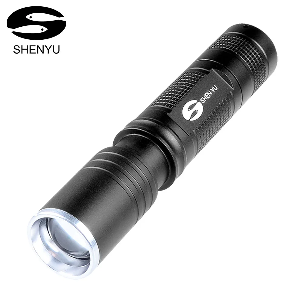 SHENYU светодиодный фонарик карманный ффонарь супер яркий 400 люмен CREE IPX6