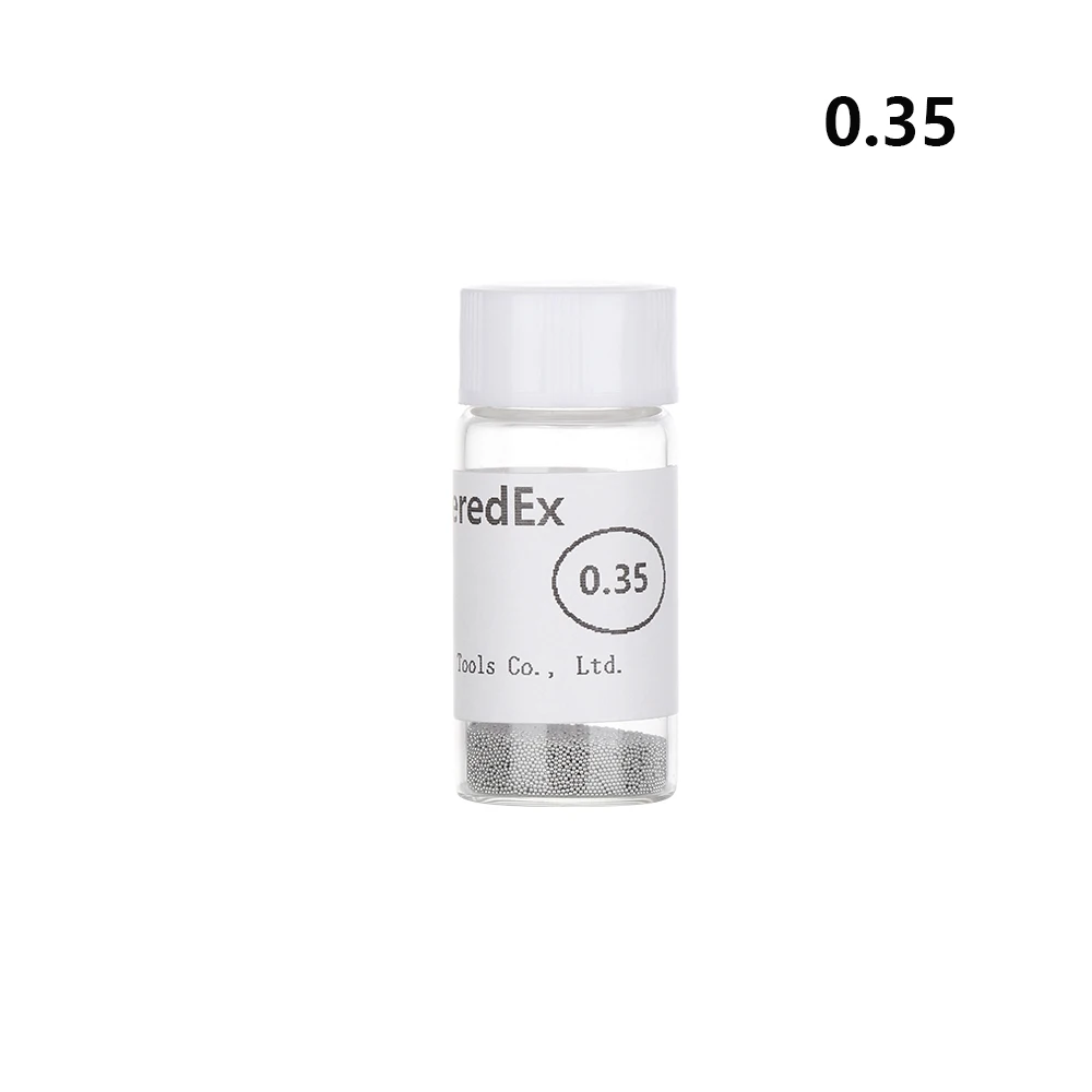 0.35mm 1 бутылка BGA мяч(0,2/0,25/0,3/0,35/0,4/0,45/0,5/0,55/0,6/0,65/0,76/) BGA припой шарик этилированный для BGA ремонтный инструмент - Цвет: 0.35mm
