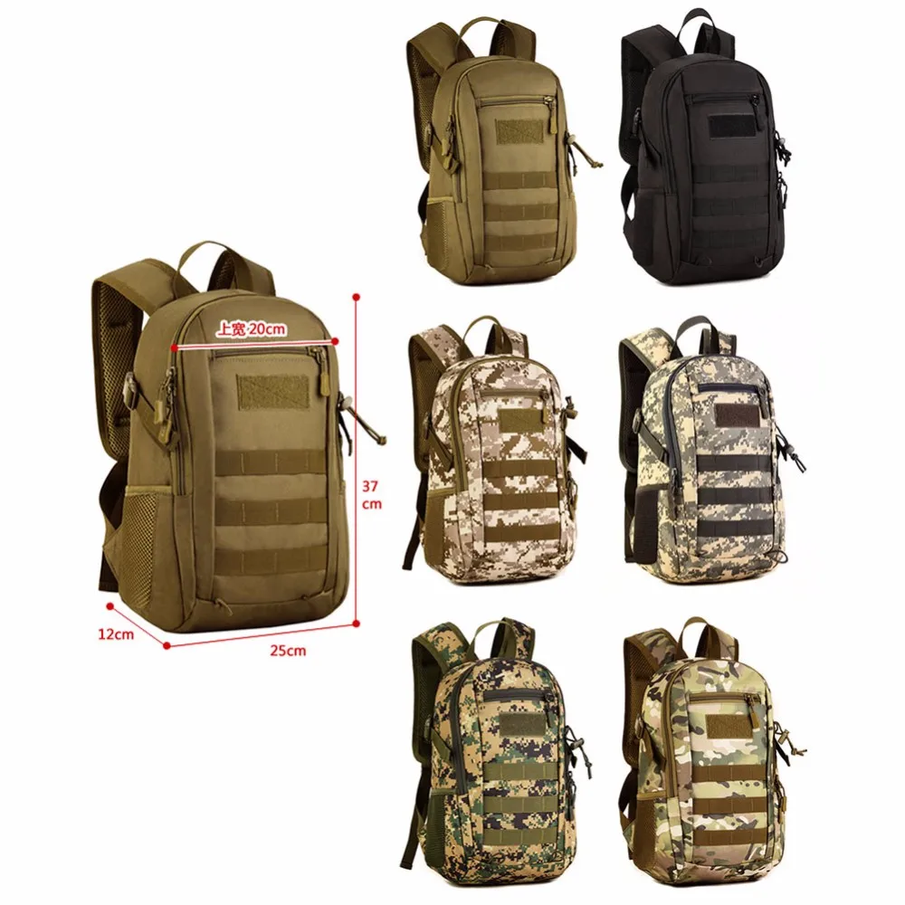 Открытый военный тактический рюкзак камуфляж Mochila для мужчин и женщин Molle снаружи рюкзак Trek Рюкзаки Сумка 12л маленькие рюкзаки