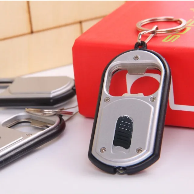 Портативный 2в1 пивной открывалка с цепным кольцом для ключей бутылок со