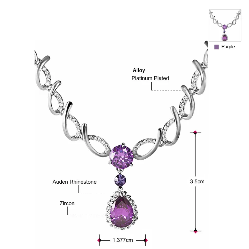 Neoglory горный хрусталь циркон мода Шарм Сеть Биб Ожерелья для мужчин Подвески и