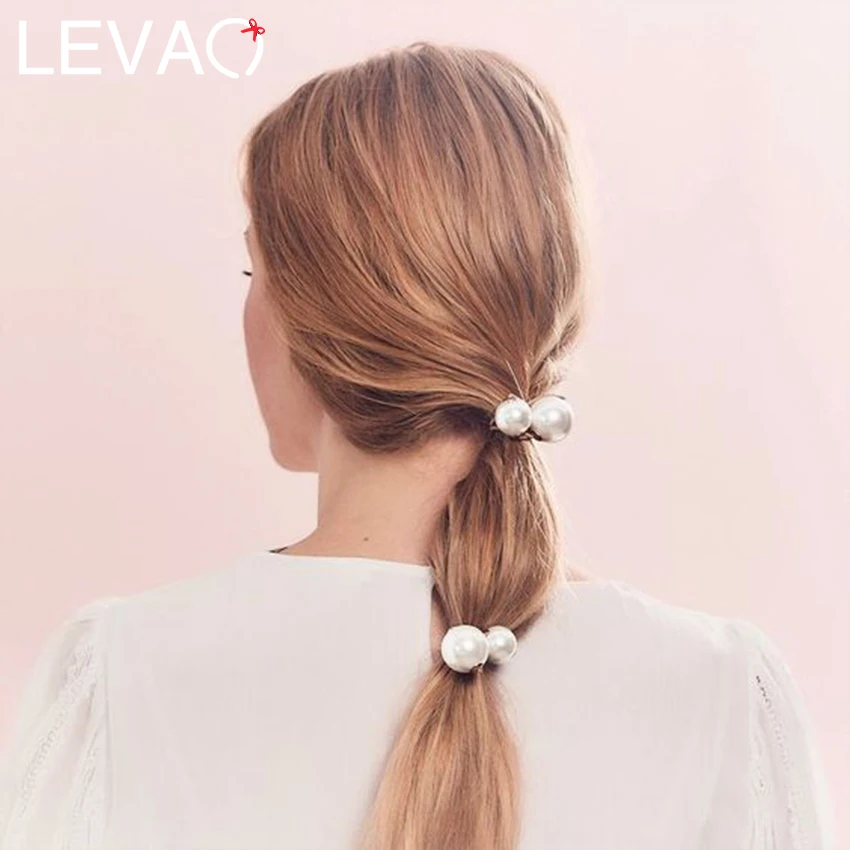 Levao 3 шт./лот Большой жемчуг бусы повязка на голову для женщин аксессуары волос