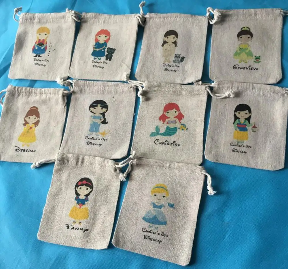 Персонализированные сумки для девочек подарок на день рождения крещение душа