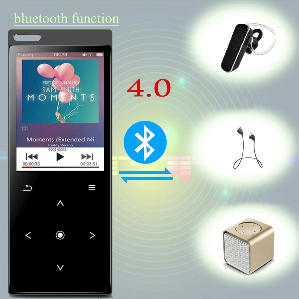 Mp3-плеер с металлическим корпусом динамика 1.8in экран 8 Гб HIFI без потерь качество