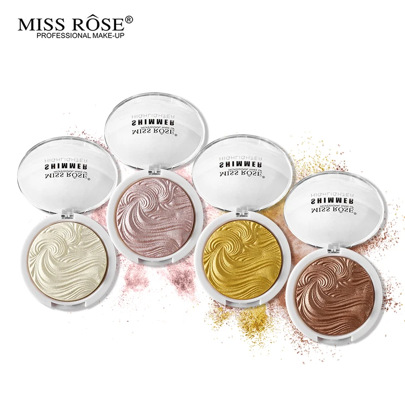 Miss Rose Glow Kit хайлайтер макияж мерцающая пудра хайлайтер палитра база осветитель изюминка контур лица золотой бронзатор