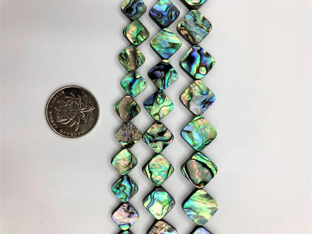 

8mm,10mm,12mm,14mm Abalone Square Abalone Shell Beads Loose beads For Jewelry Making Beads Strand 15 inches Wholesale For DIY