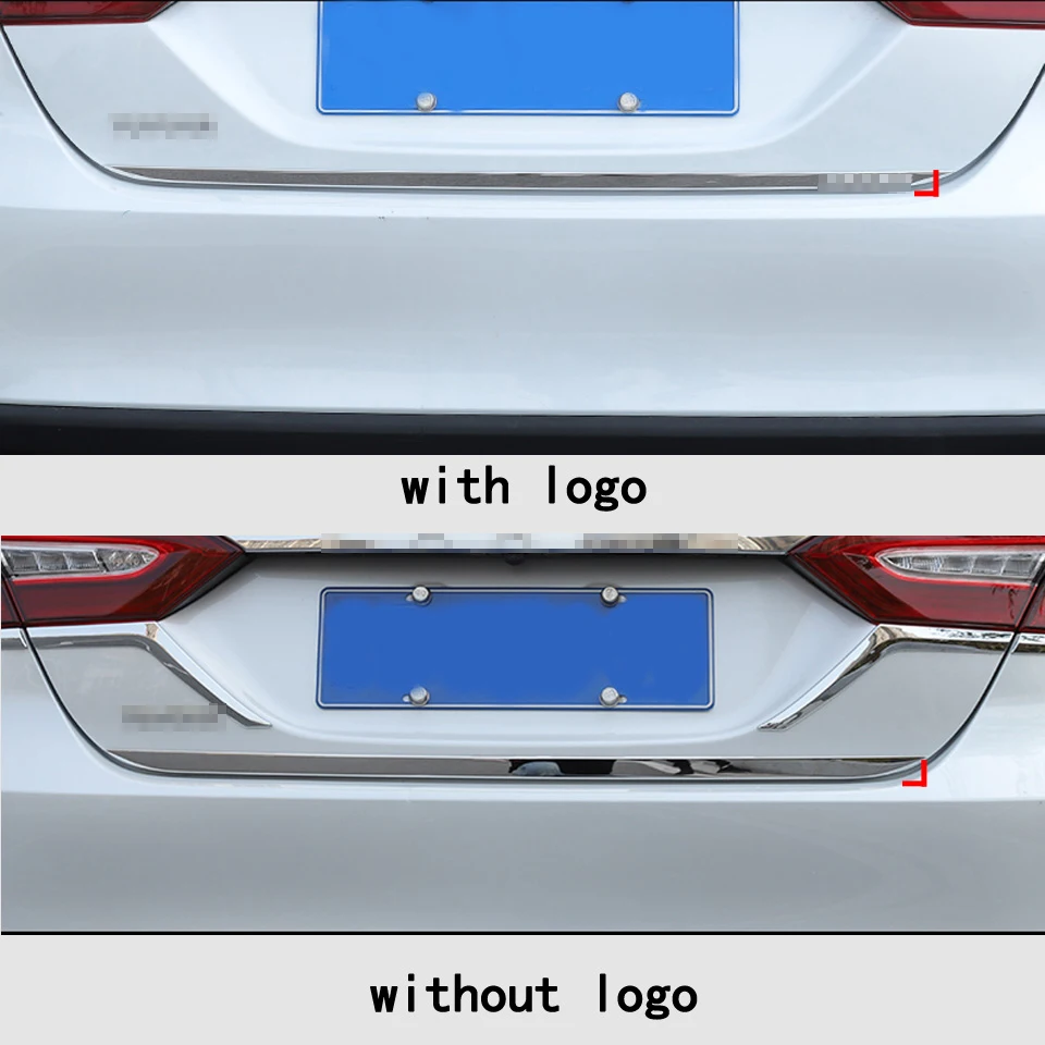 Задний автомобильный Стайлинг наклейки из нержавеющей стали для Toyota Camry XV70 внешний интерьер Задняя Крышка багажника аксессуары