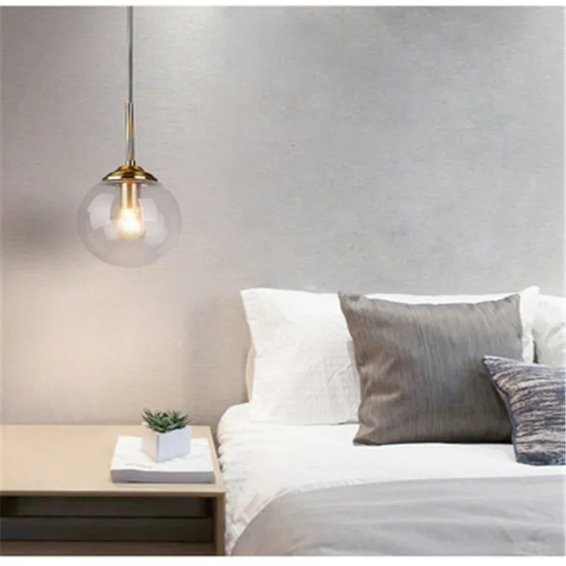 

Nordic Style Restaurant Chandelier Simple Modern Coffee Shop Creative Glass Ball Chandelier Aisle Corridor Lighting