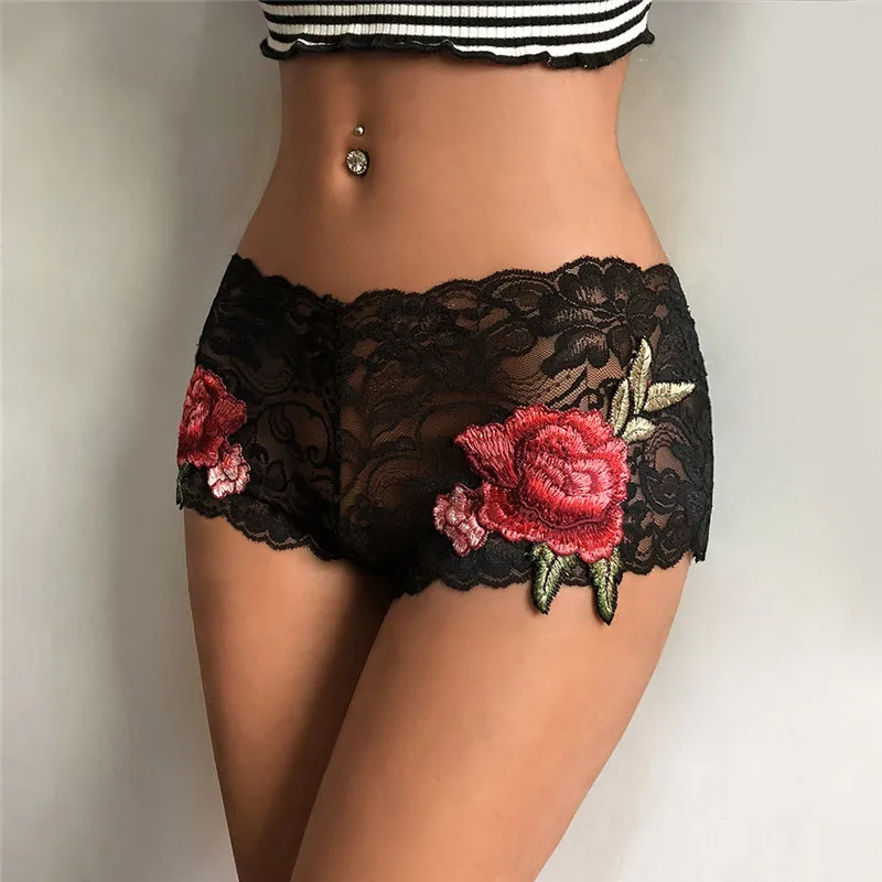 Новинка, женское кружевное сексуальное нижнее белье с дырочками, Babydoll, трусы, Бандажное нижнее белье, популярное женское нижнее белье, черное, белое, дышащие трусы