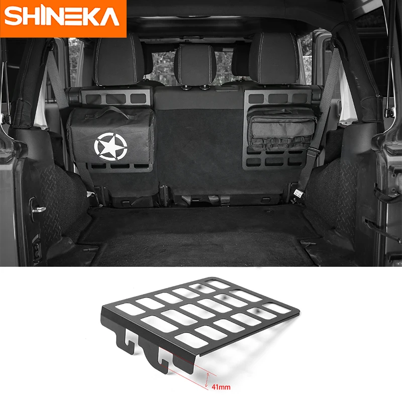 

SHINEKA, лидер продаж, железная крепление к спинке сиденья, полка для багажника, багажник, держатель для багажника, Стайлинг автомобиля для Jeep ...