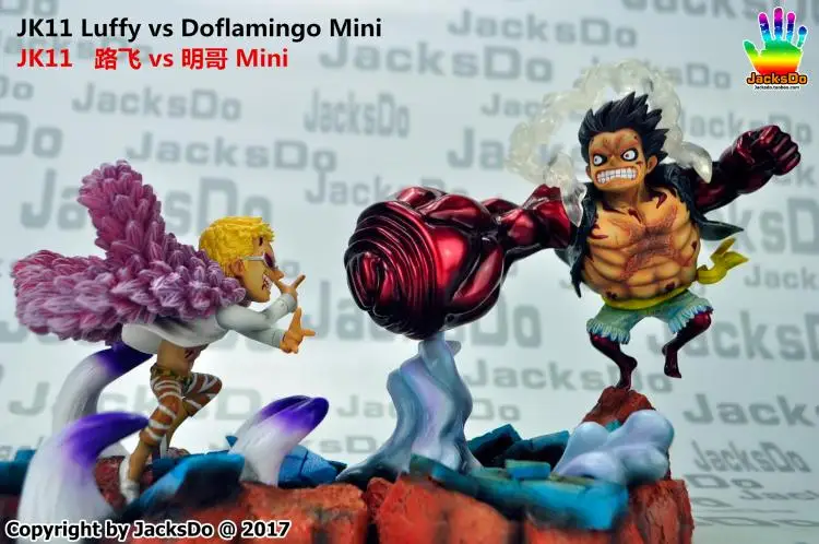 Модельные вентиляторы в наличии jacksdo One Piece 19 см mini SD Monkey D. Luffy VS Donquixote Doflamingo gk