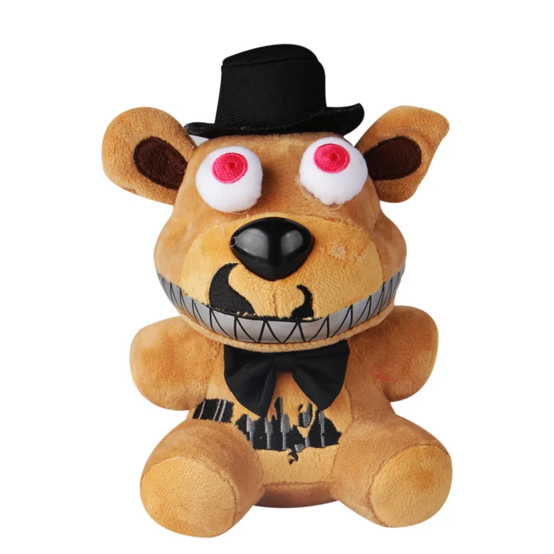 20 см Мультфильм пять ночей у Фредди 4 игрушки FNAF кукла Фредди Fazbear медведь лисица Бонни плюшевые игрушки для детей подарок