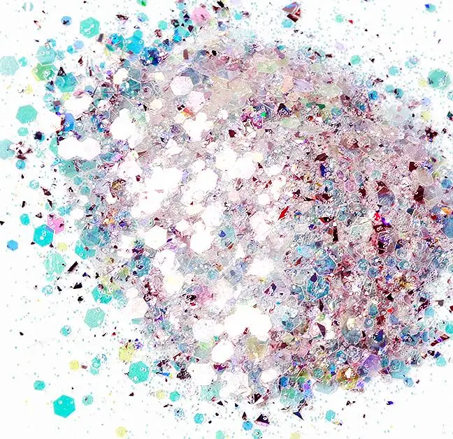 50 грамм-1 сумка(микс) голографический Единорог Dandruff зеркало хлопья гвоздь Искусство блеск ногтей Блеск переливающийся блеск/блестки/