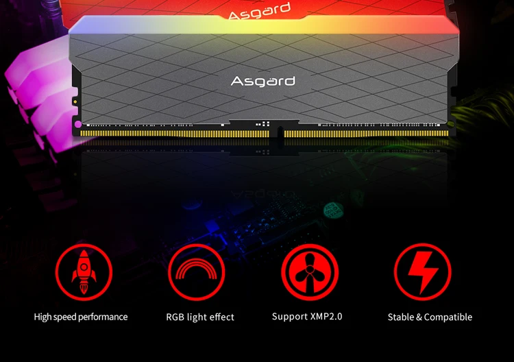 Asagrd Loki w2 seires RGB 8GBx2 3200 МГц DDR4 DIMM memoria ram ddr4 настольная Память ОЗУ для компьютера двухканальный