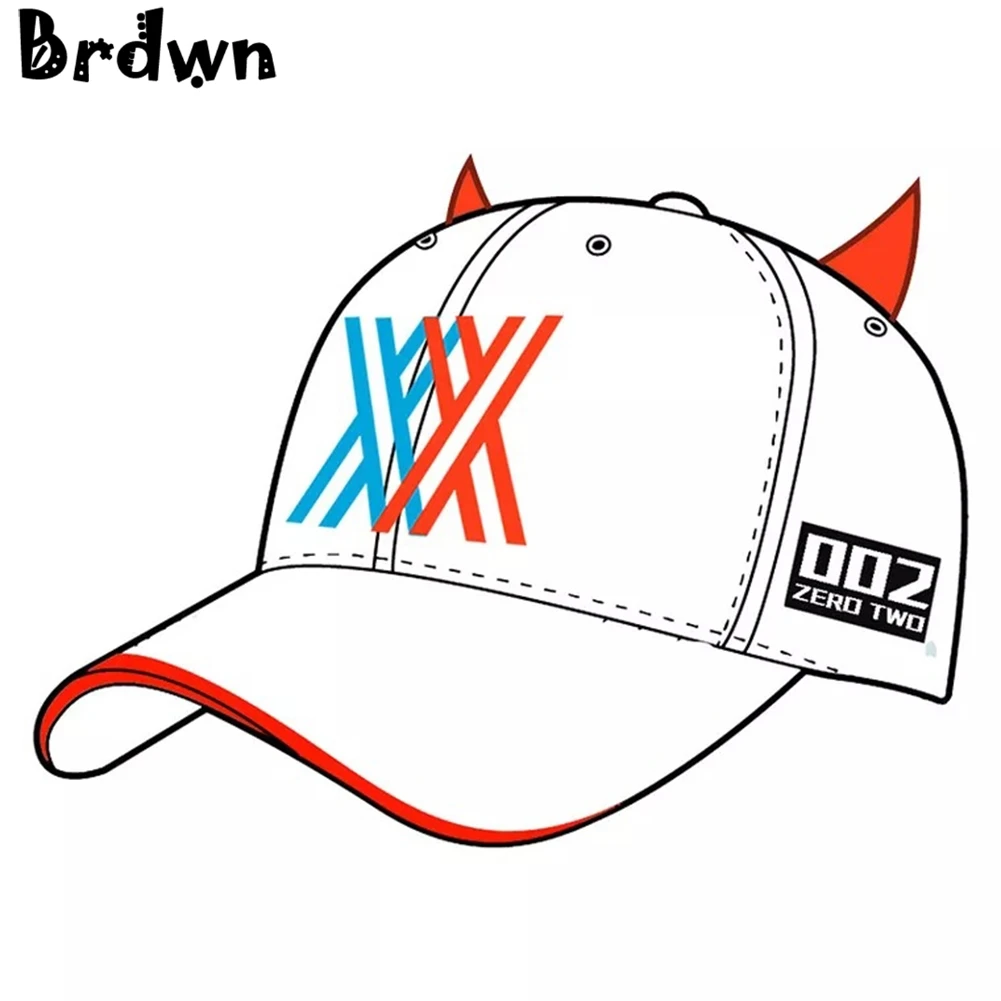 Brdwn Darling in franxx 002 Косплей бейсболка солнцезащитный козырек Sunhat
