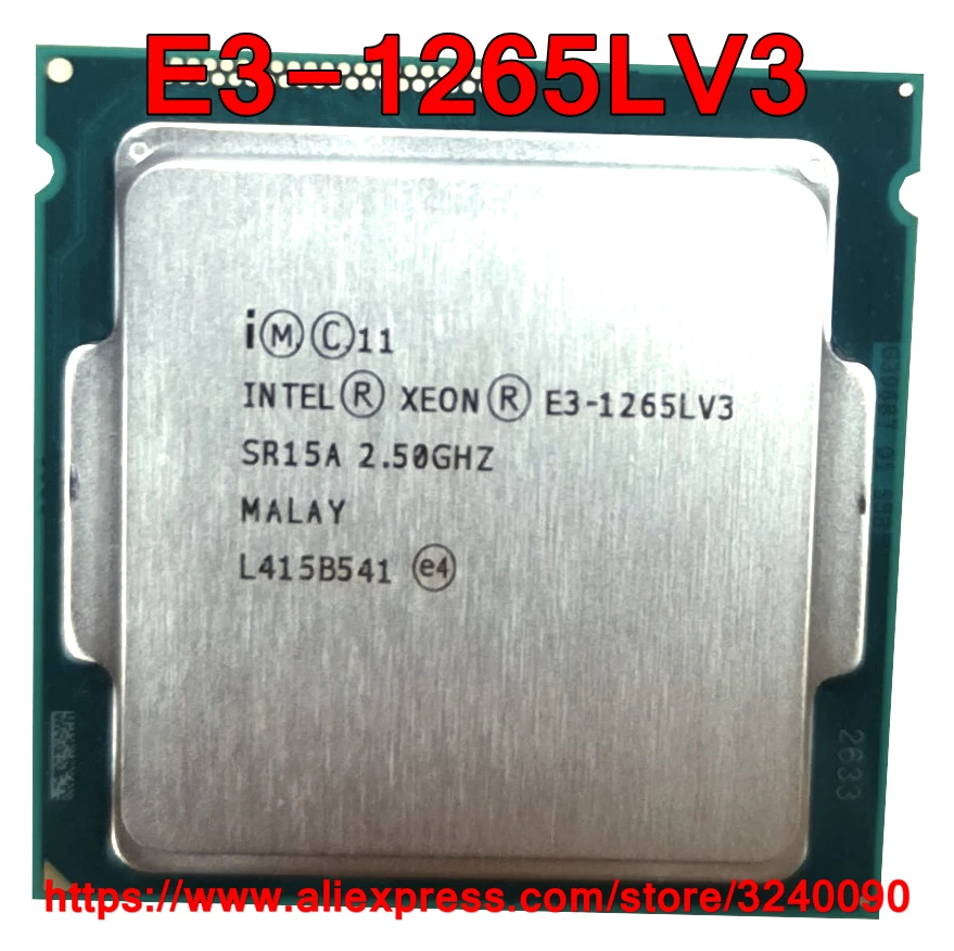 Оригинальный процессор Intel Xeon E3-1265LV3 2 50 ГГц 8 м 45 Вт четырехъядерный E3 1265LV3 LGA1150