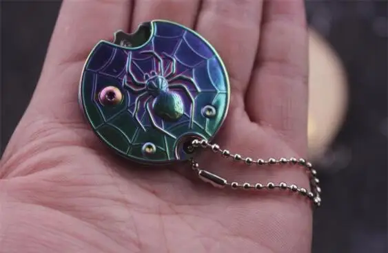 Складной нож для монет с фиксированным лезвием брелок ключей открывалка