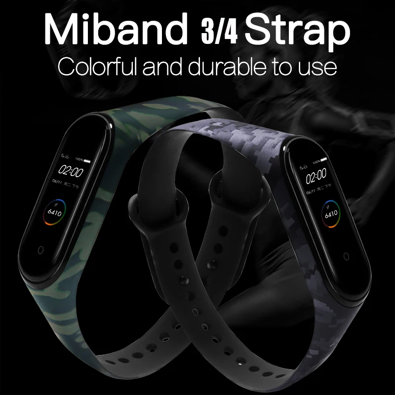 BOORUI Универсальный Miband 3 4 ремешок pulsera inteligente ремешок для xiaomi mi3 mi4 смарт-браслеты с разнообразными цветами