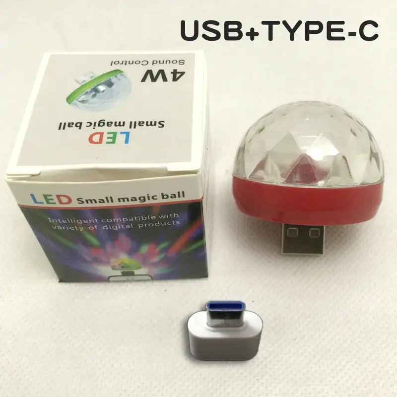10 Автомобильный USB светодиодный светильник для интерьера, декоративная лампа, меняющая цвет, Универсальное портативное освещение Plug and Play - Испускаемый цвет: 10