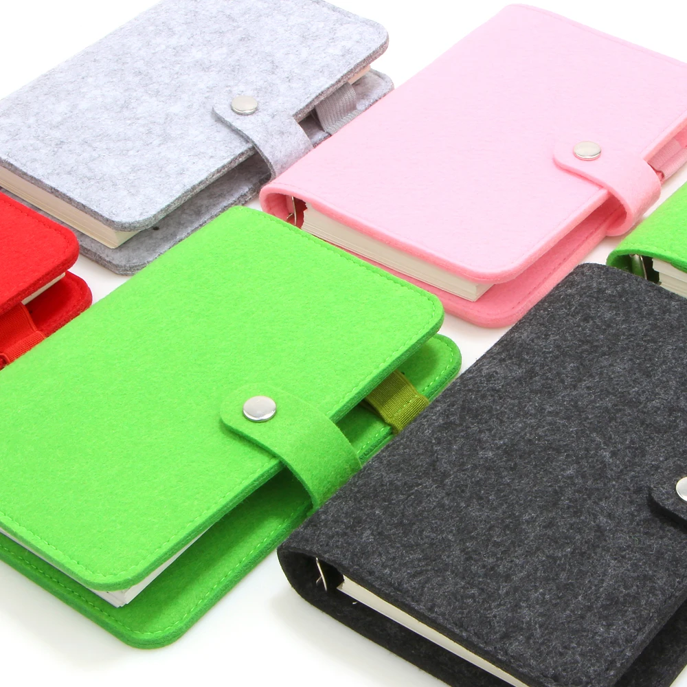 Классический фетровый блокнот Офисная школа 6 отверстий спиральная записная