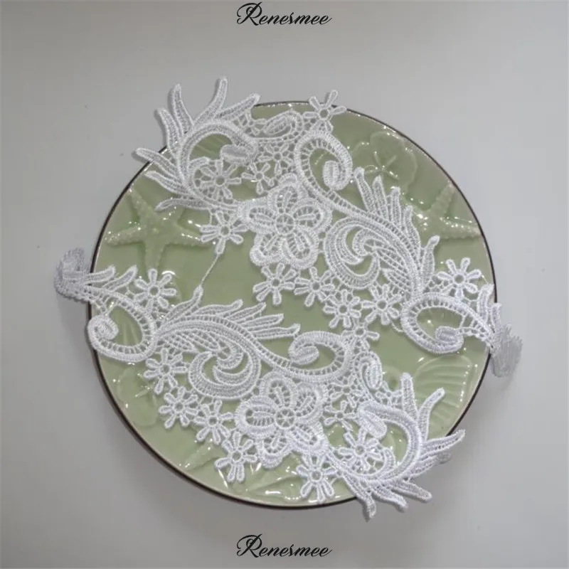 3 пары Новое поступление красивый воротник из ткани цвета слоновой