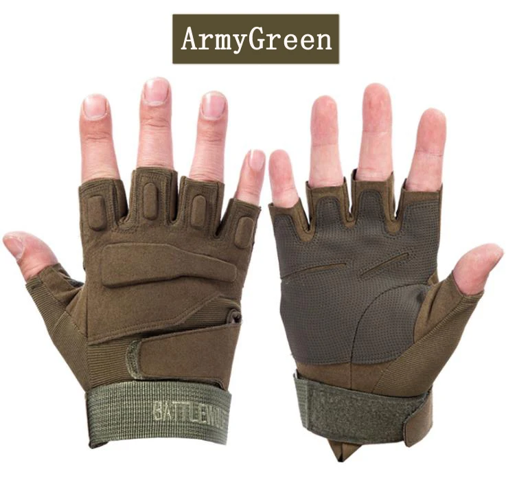ARmy green Перчатки для велоспорта, полный палец, спортивные перчатки для горного велосипеда, перчатки для альпинизма, велоспорта, фитнеса, защитные перчатки для мужчин - Цвет: ARmy green