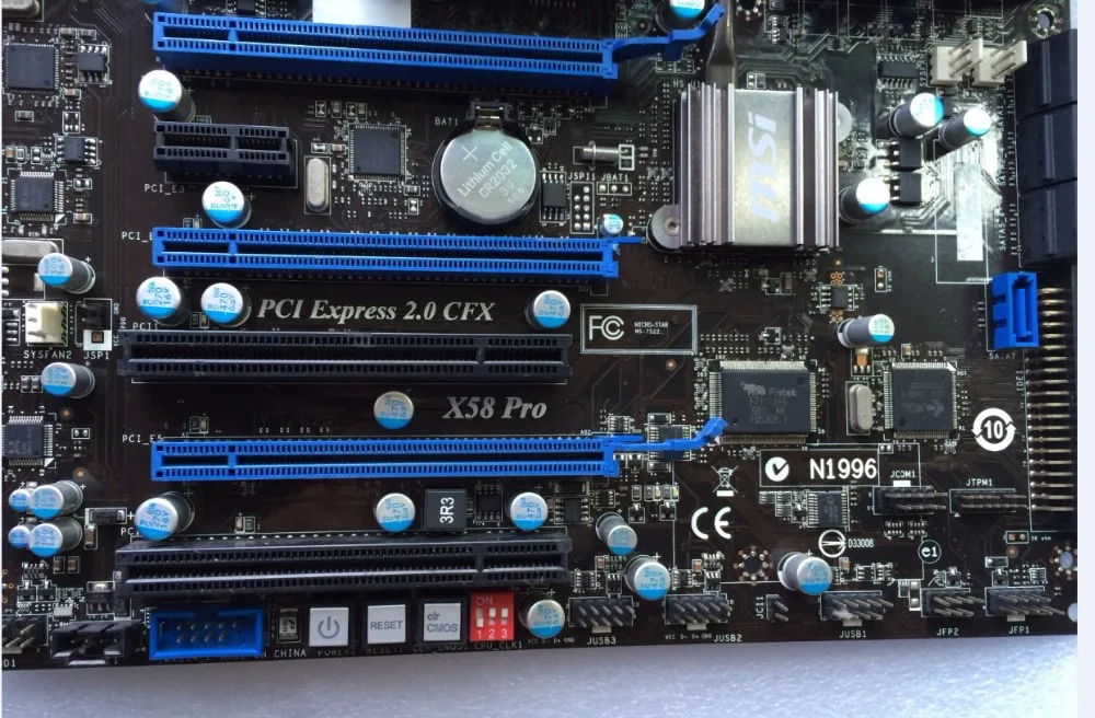 Оригинальная материнская плата для MSI X58 Pro LGA 1366 DDR3 I7 cpu USB2.0 платы 24 ГБ настольная