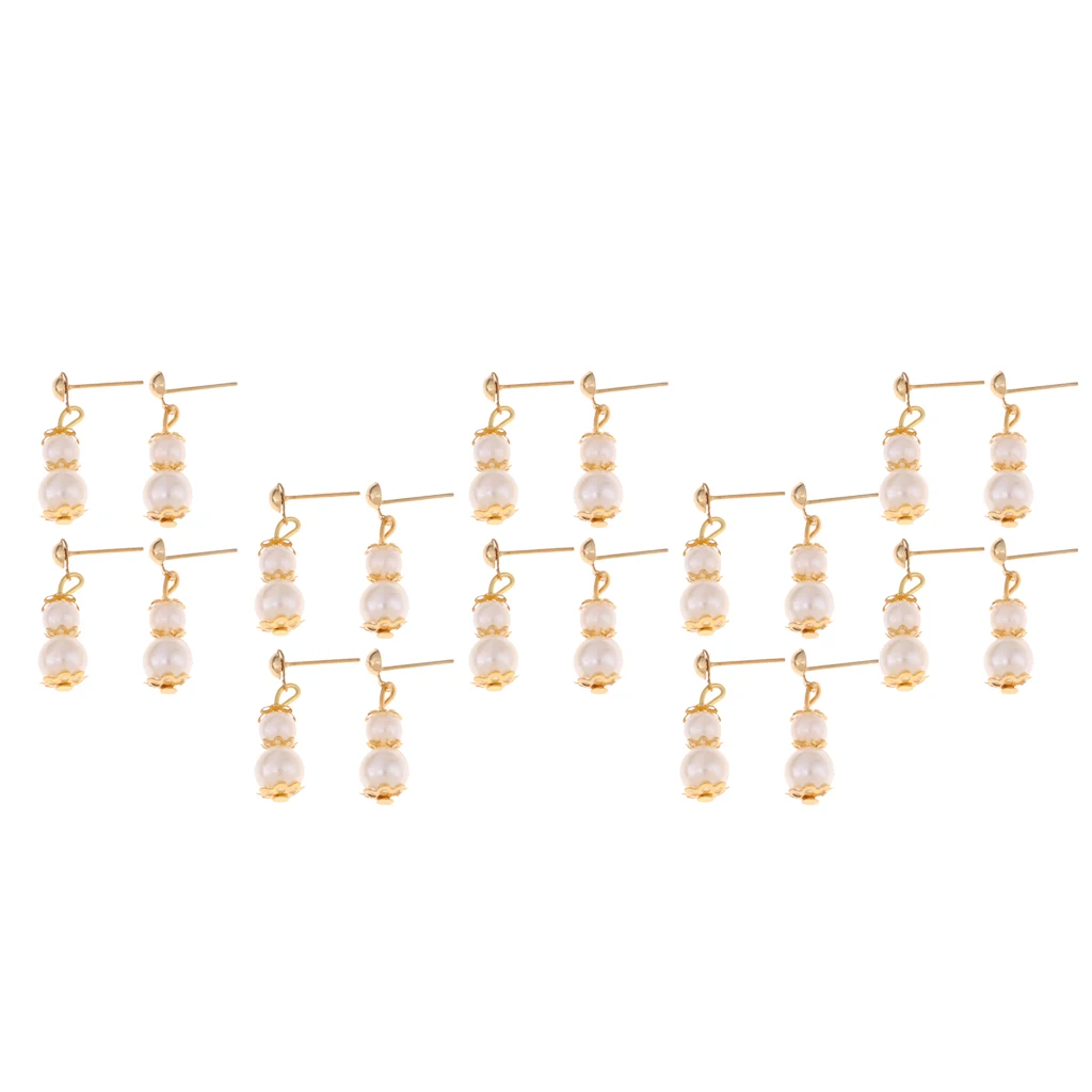 Ювелирные изделия для кукол в форме тыквы пластиковые жемчужные серьги капельки