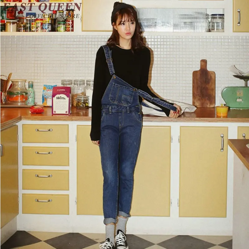 Женский джинсовый комбинезон женский длинный 2018 Новые поступления женские