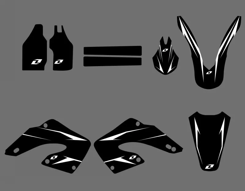 0179 Мощность Новый Стиль Полная черная команда наклейки графика для Honda CR125 CR250 2000