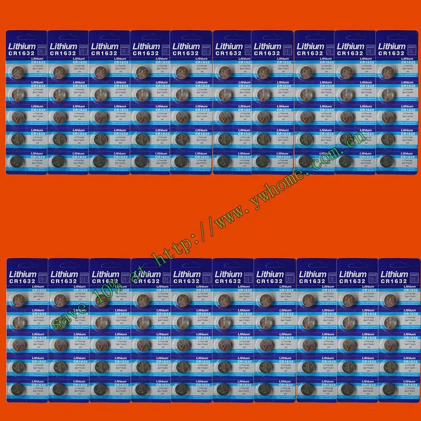 100 шт. литиевых батарей SUNMAX CR1632 3В доставка авиапочтой|cr1632 lithium battery|lithium battery 3vbattery 3v