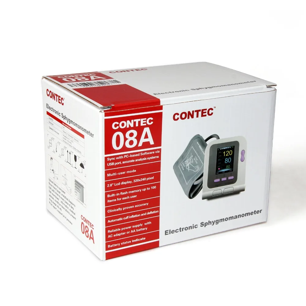 CONTEC08A цифровой прибор для измерения верхнего Монитор артериального давления на
