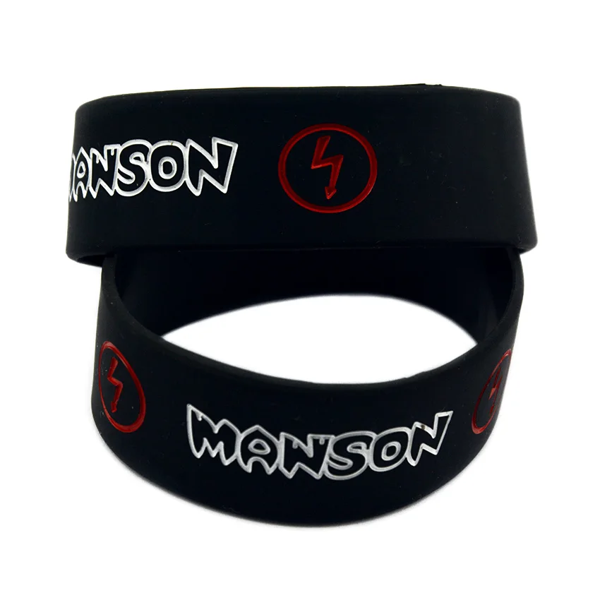 1 шт. силиконовый браслет Marilyn Manson шириной в дюйм для музыкальных