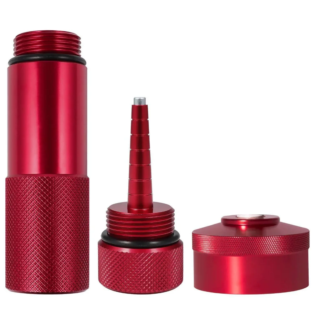 Красная Улучшенная проточная газовая крышка с латунным фитингом для шланга 3 шт.